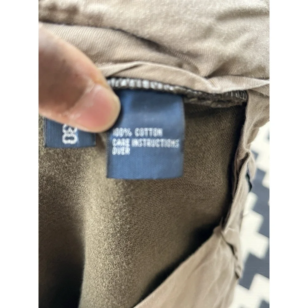 Polo Ralph Lauren 36X30 Olive Green Wide Wale‎ Corduroy Preston Mens Dress Pants
